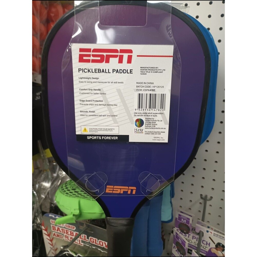 ESPN Pickleball Paddle - Purple/Black